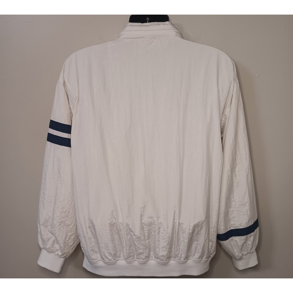 Vintage Crystal Cruises Serenity Medium Jacket White Windbreaker Hood Relax - Picture 4 of 9